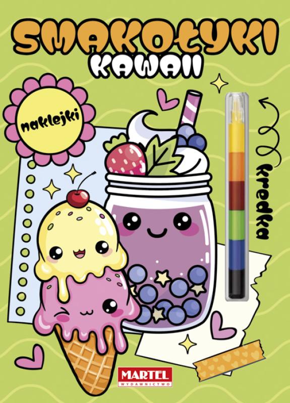 Modułowa kredka. Kawaii Smakołyki z naklejkami Martel