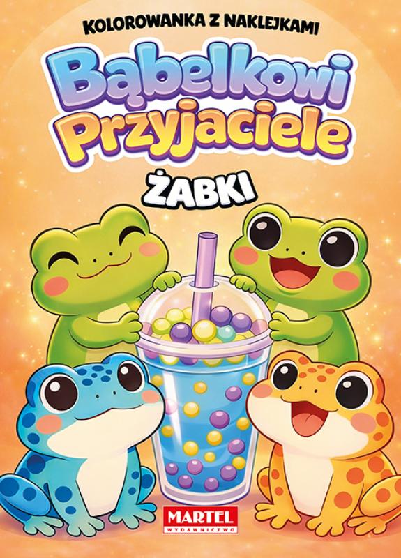 Bąbelkowi Przyjaciele Żabki z naklejkami Martel