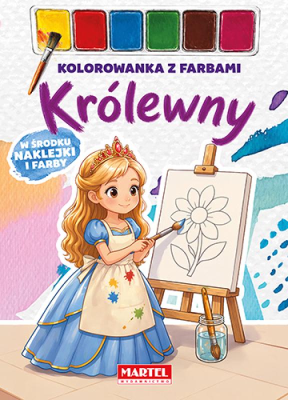 Kolorowanka z farbami. Królewny Martel