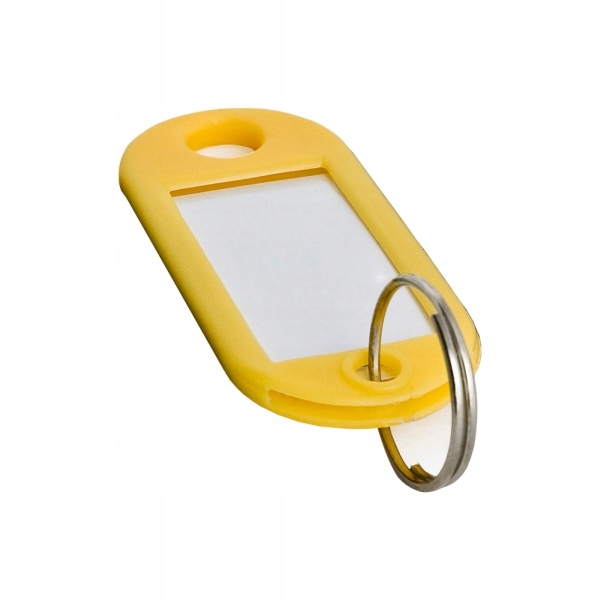Zawieszka do kluczy 100szt. żółty