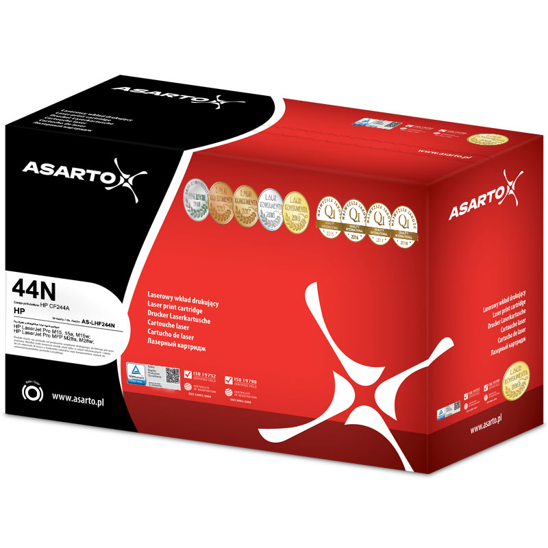 Toner Asarto HP 44N | CF244A | AS-LHF244N | 1000k | black