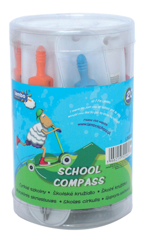 Cyrkiel szkolny Lambo School metalowy