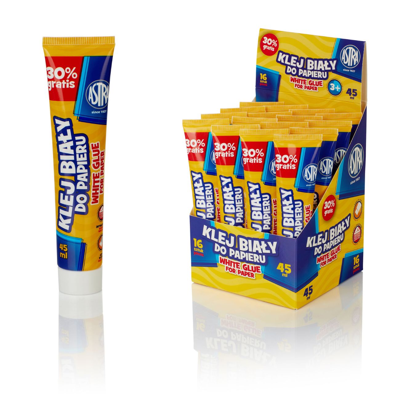 Klej biały tuba 45ml Astra