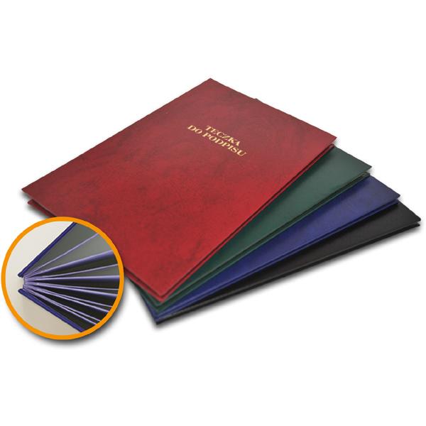 Teczka do podpisu 8k. granatowa Barbara