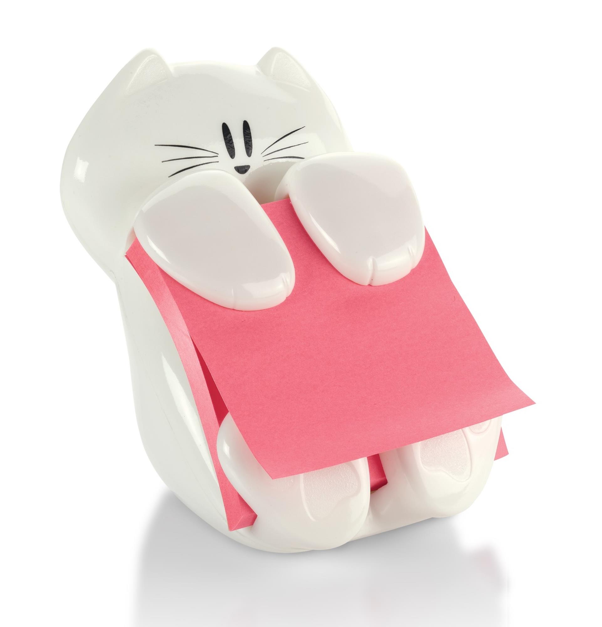 Podajnik KOTEK Post-it® Z-Notes i czerwone karteczki samoprzylepne x90 76x76 mm