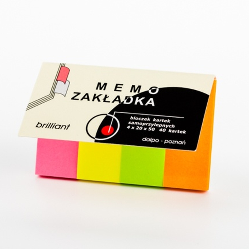 Zakładki indeksujące Dalpo 20x50 40k. 4kol. brilliant
