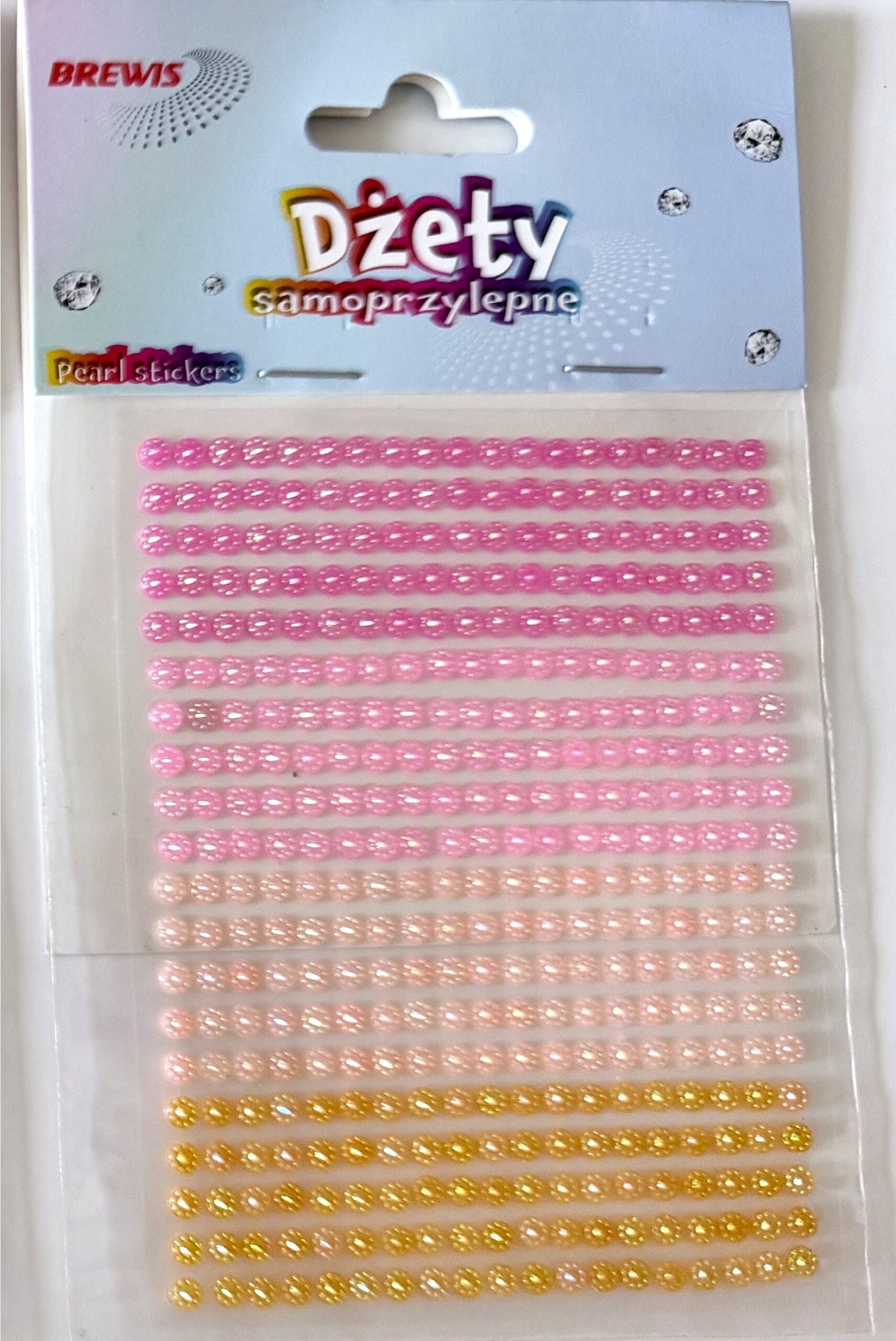 Dżety samoprzylepne DS119 różowo-złote Brewis