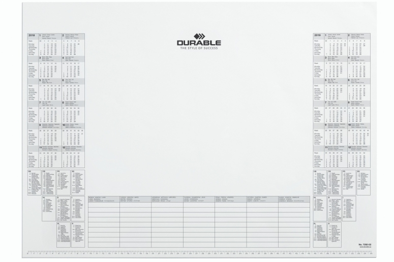 Wkład z kalendarzem do podkładu na biurko Durable