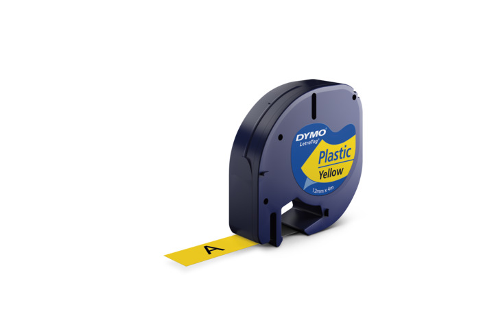 Taśma Dymo Letratag plastikowa 12 mm x 4 m - S0721570 - 59423 żółta