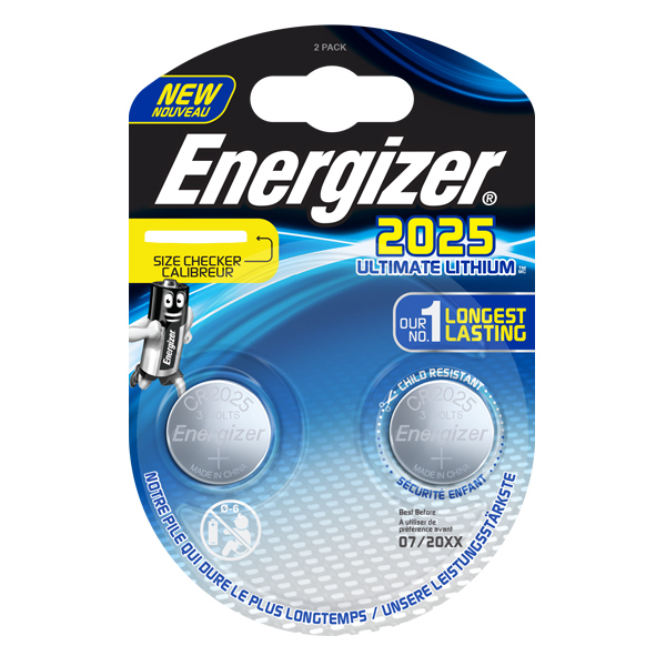 Bateria Energizer litowa CR2025 2szt. blister