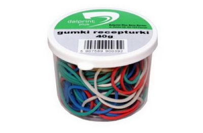 Gumki recepturki w pudełku 40g GR40 Dalprint