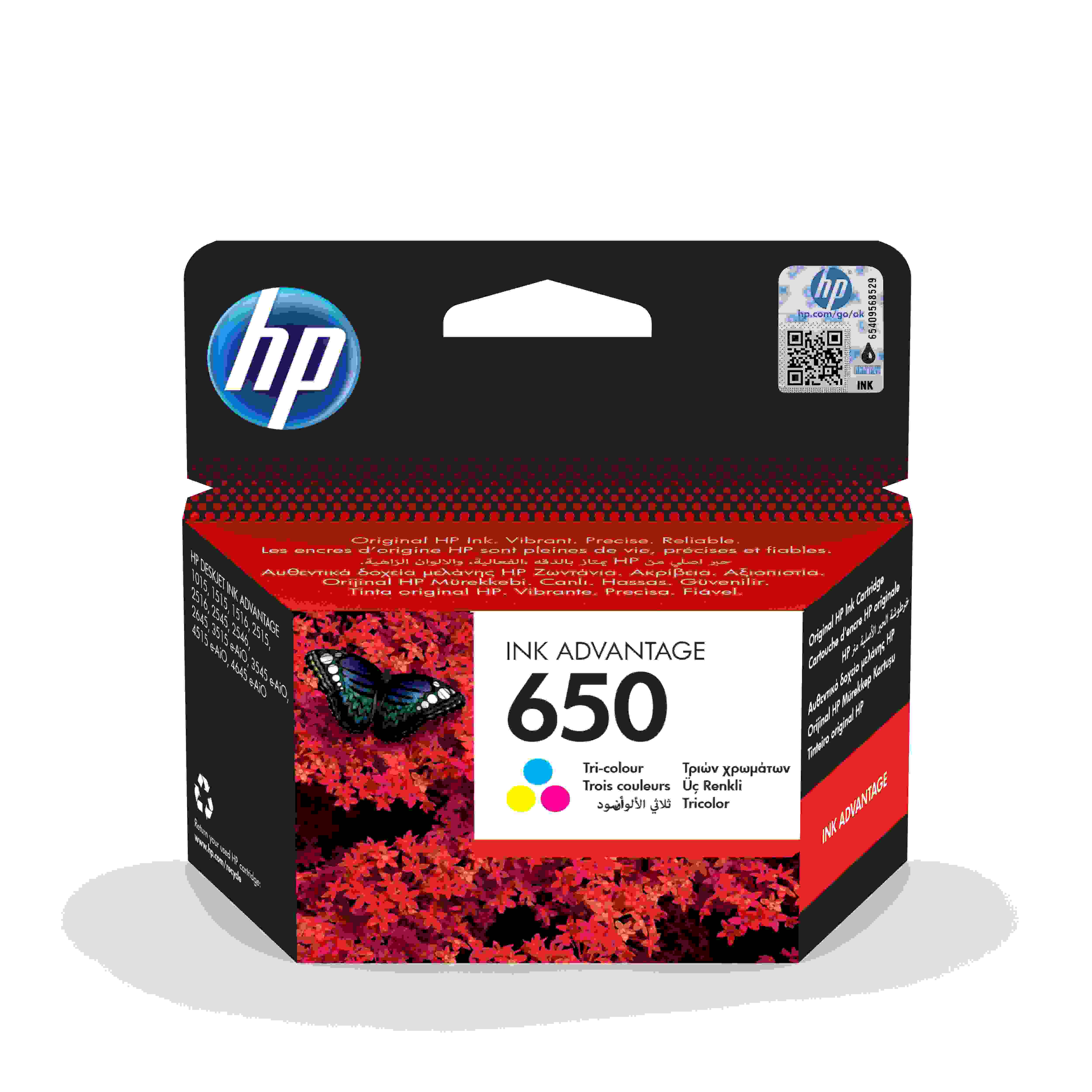 Tusz HP 650 kolorowy (CZ102AE)