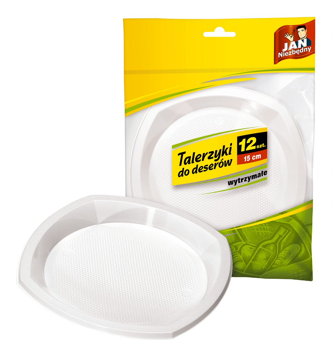 Talerz plastikowy Professional 16cm/100szt. biały