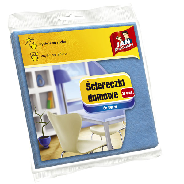 Ściereczki domowe do kurzu 3szt. Jan Niezbędny