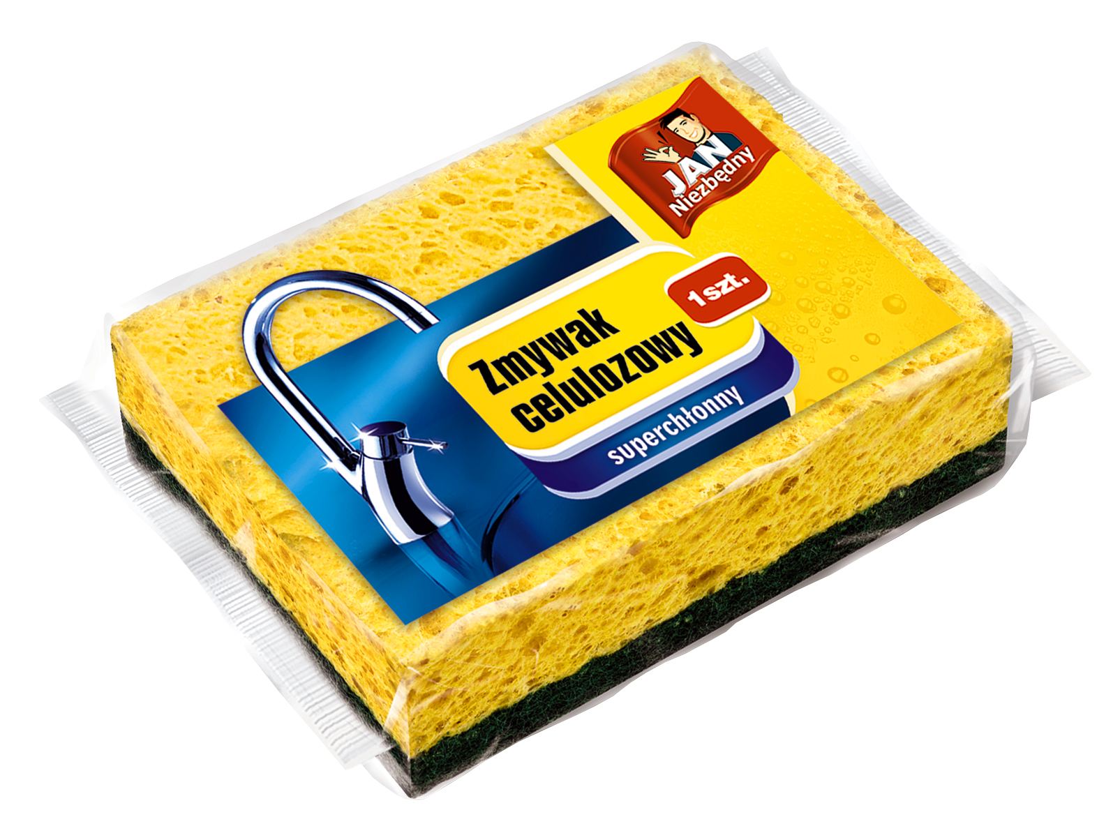 Zmywak celulozowy superchłonny 1szt. Jan Niezbędny