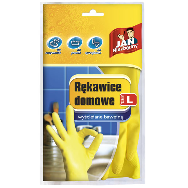 Rękawice gumowe L Jan Niezbędny