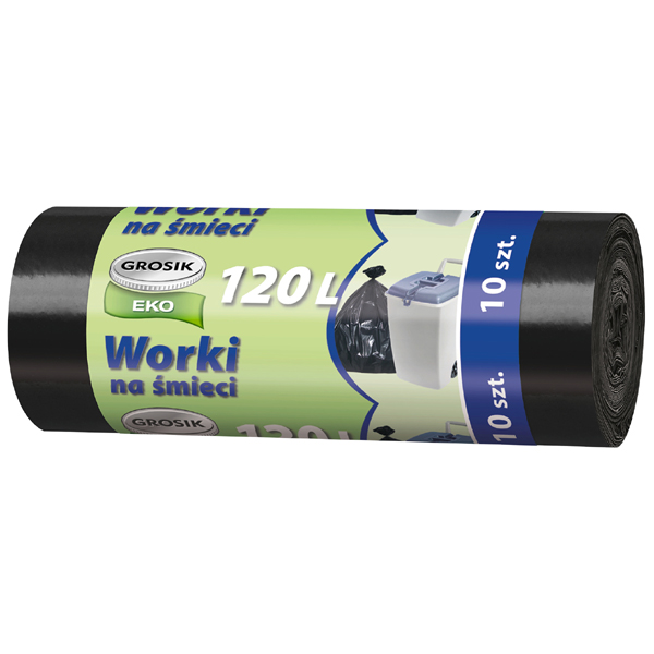 Worki na śmieci 120l 10szt. Grosik