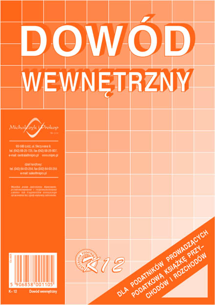 Dowód wewnętrzny MiP K12 A5