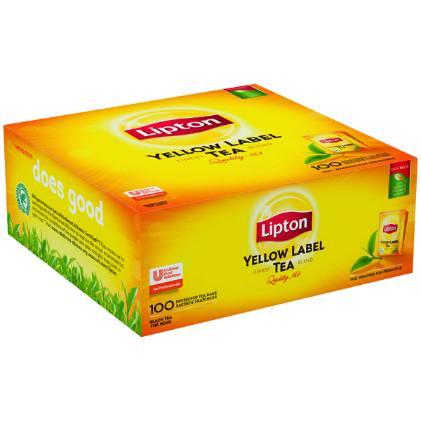 Herbata Lipton Yellow Label w kopertach 100 sztuk