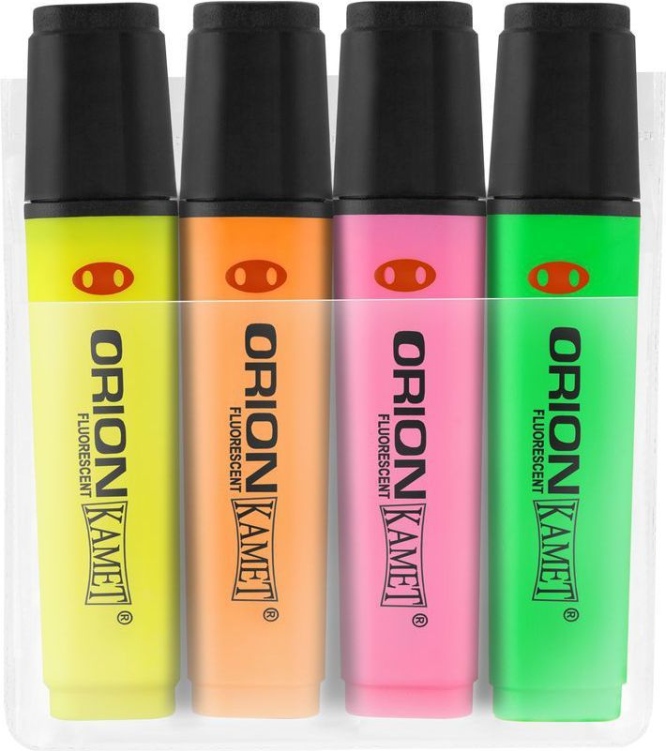 Zakreślacz Kamet Orion 4 kolory