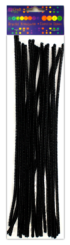 Druciki kreatywne Czarne 30 cm (25 szt.) KSDR-014 Dalprint