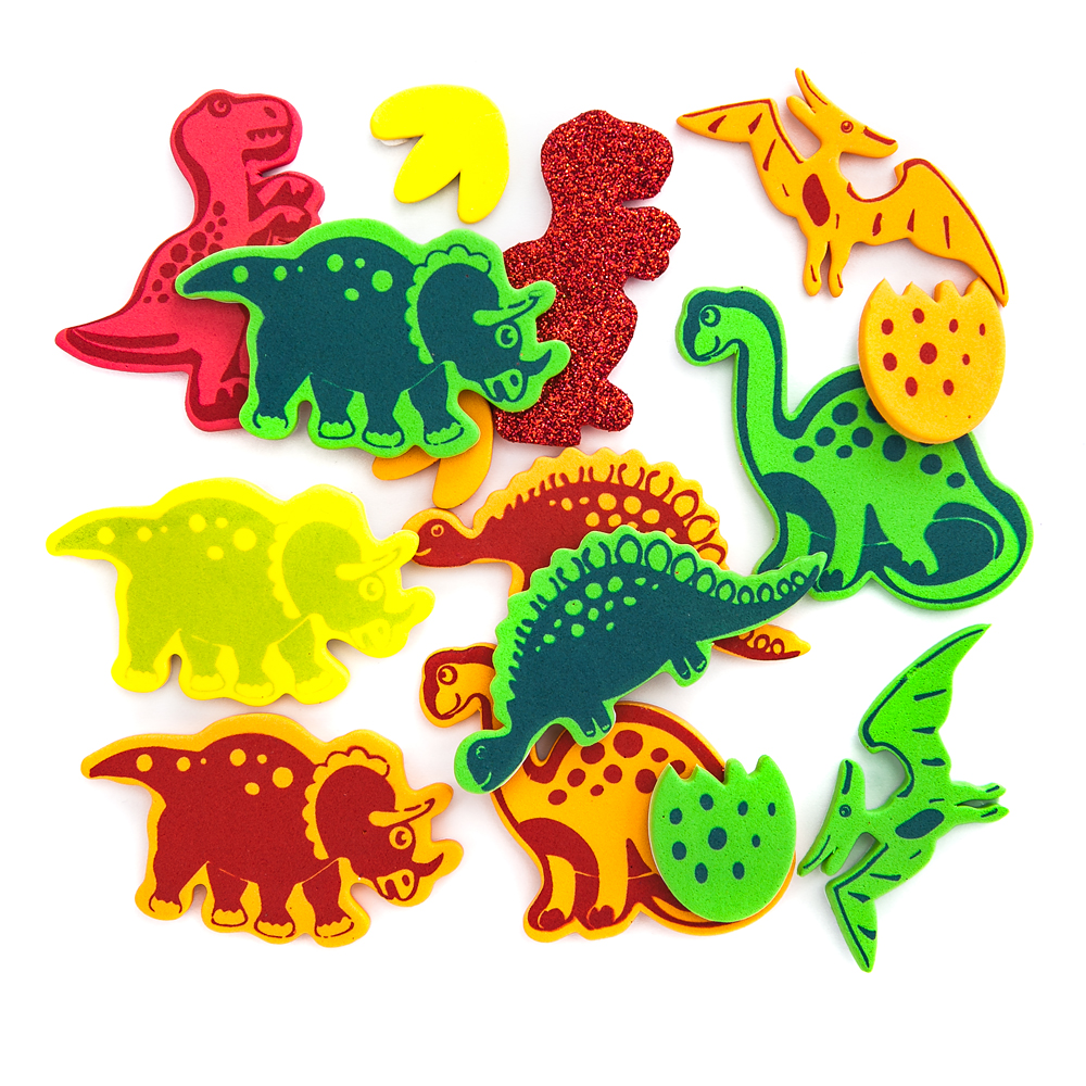 Naklejki z pianki dinozaury (26 szt.) KSPI-049 Dalprint