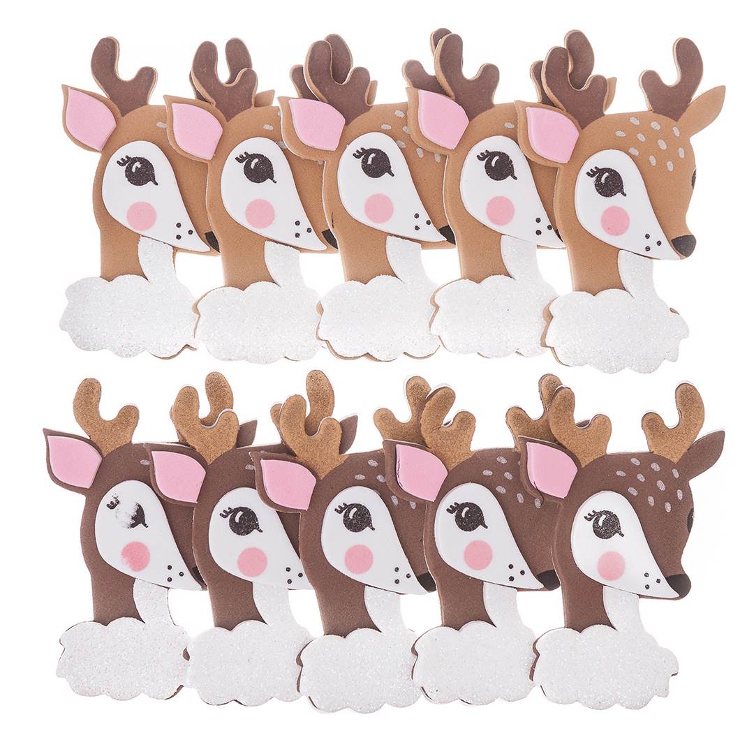 Naklejki z pianki 3D bambi (10szt) KSPI-409 Dalprint