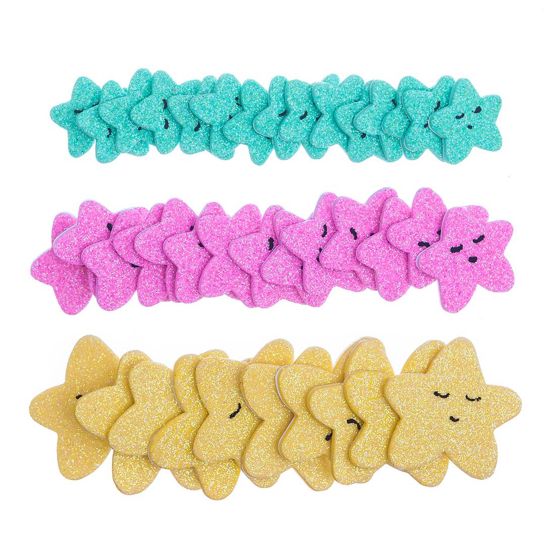 Naklejki z pianki brokat gwiazdki (45szt) KSPI-415 Dalprint