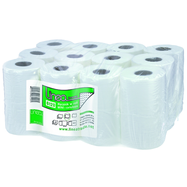 Recznik pap. MINI-C (1) bialy z w.tuleja Linea 6120