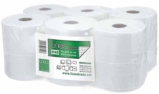 Recznik pap. MAXI-C (1) bialy z w.tuleja Linea 6140