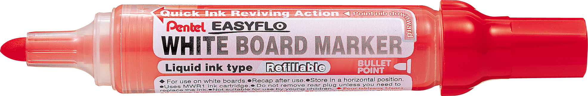 Marker suchościeralny Pentel Easyflo MW50M czerwony