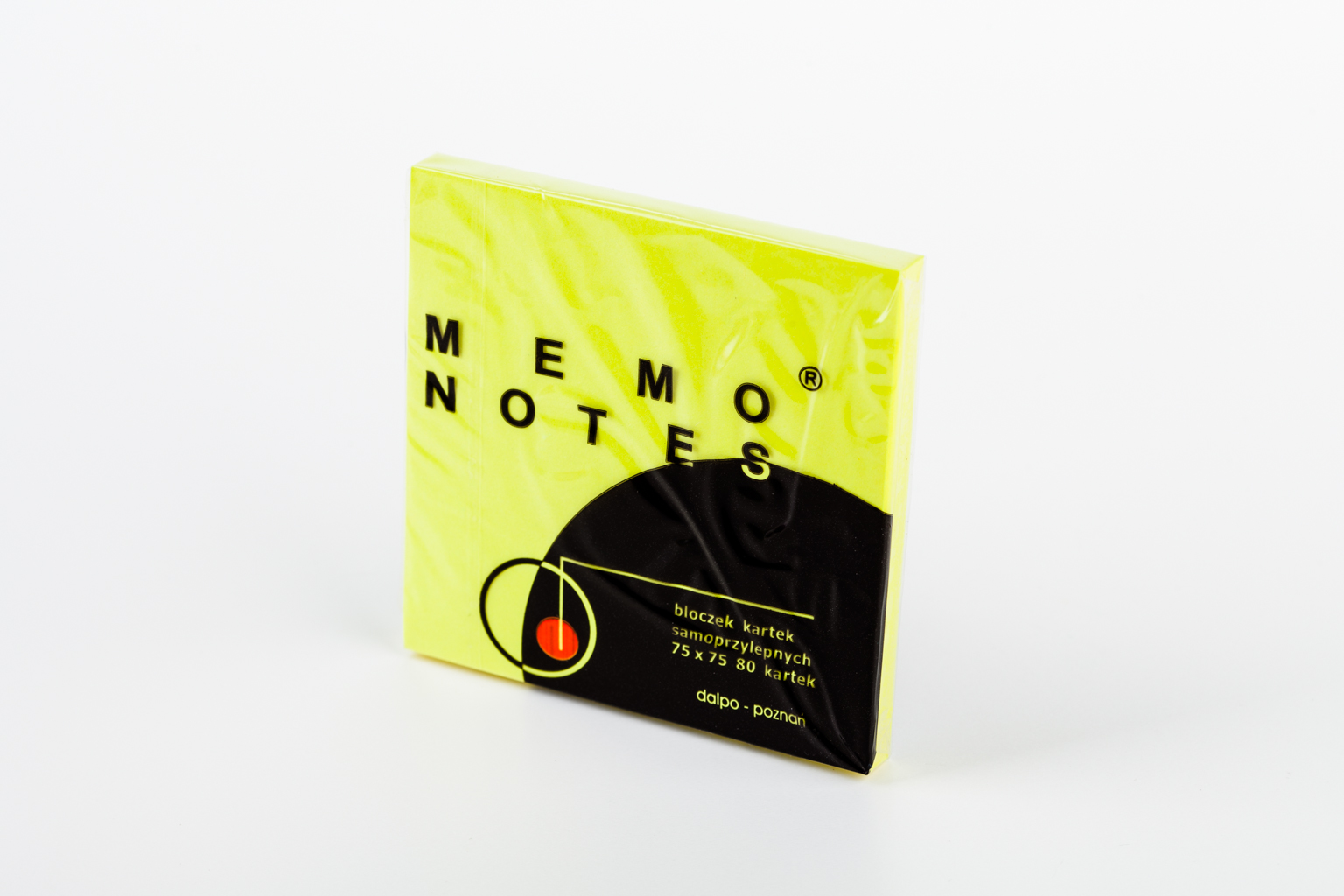 Notes samoprzylepny 75x75 80k. żółty intensywny Dalpo