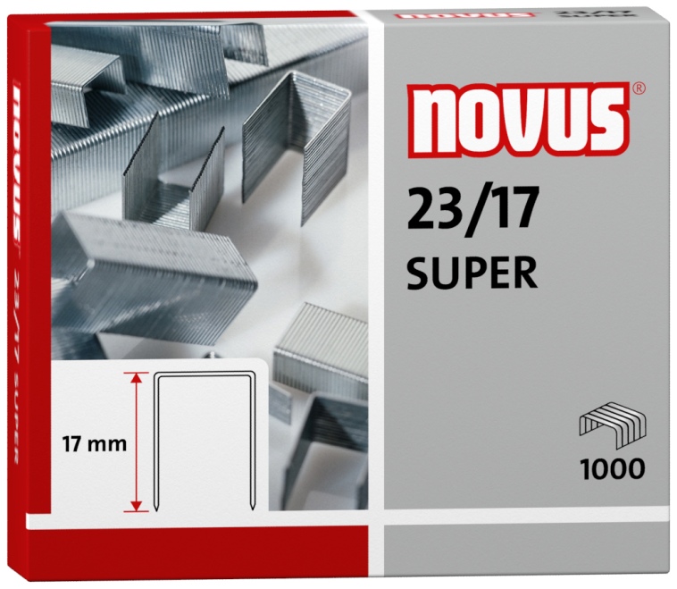 Zszywki 23/17X (1000szt.) Novus