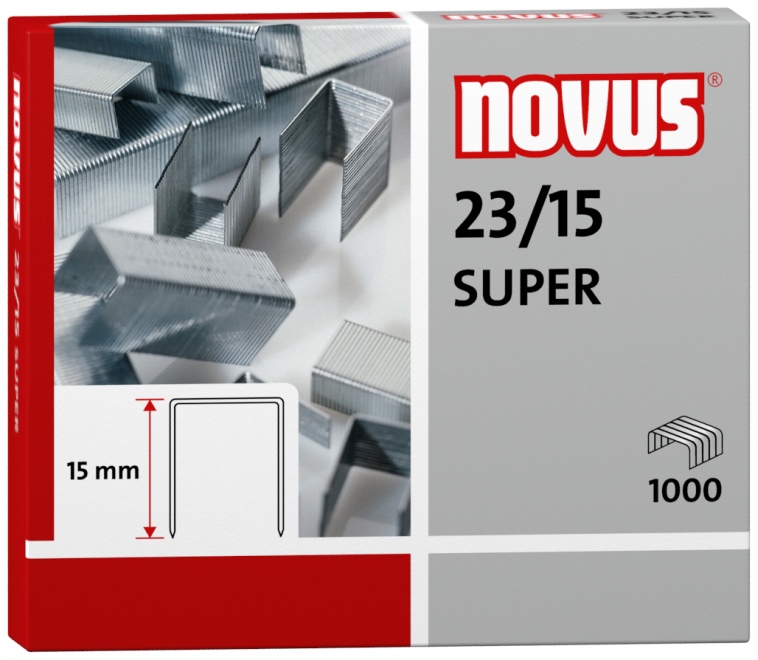 Zszywki 23/15 (1000szt.) Novus