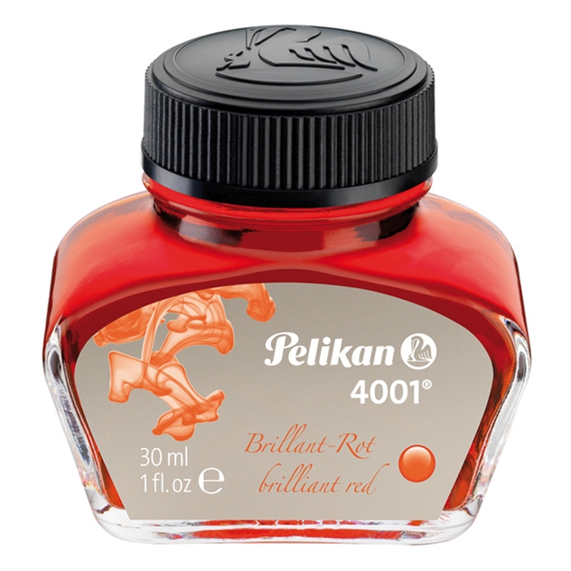 Atrament Pelikan 4001 czerwony 30ml