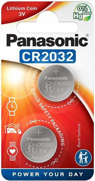 Bateria Panasonic CR2032L/2BP (2 szt.)
