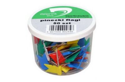 Pinezki flagi w pudełku (50 szt.) PF50 Dalprint