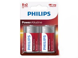 Bateria PHILIPS PowerLife  LR-20  alk. (2) blister