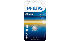Bateria PHILIPS LR44 1,5V A76 alk.  blister ( 1szt)