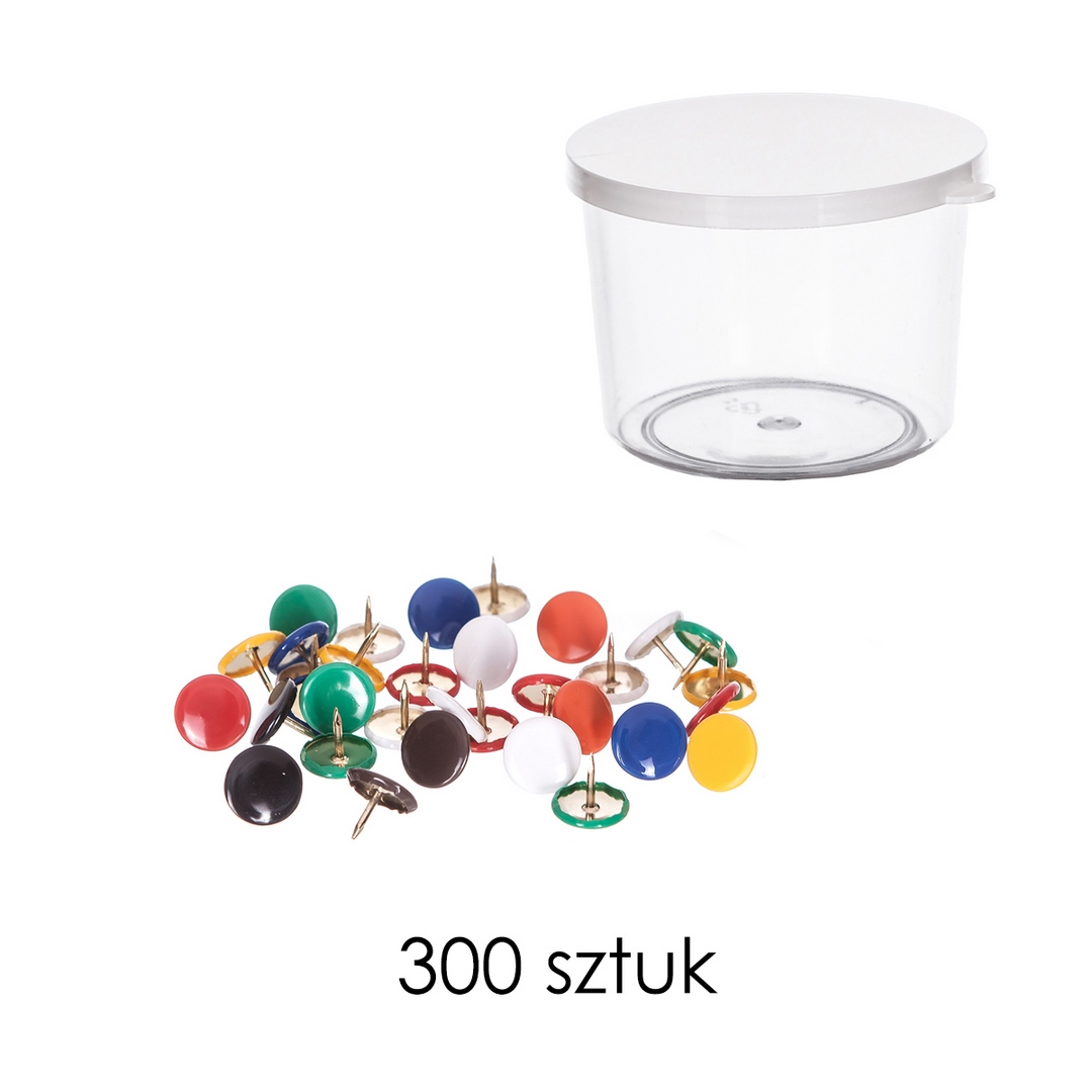 Pinezki kolorowe (300 szt.) PK300 Dalprint