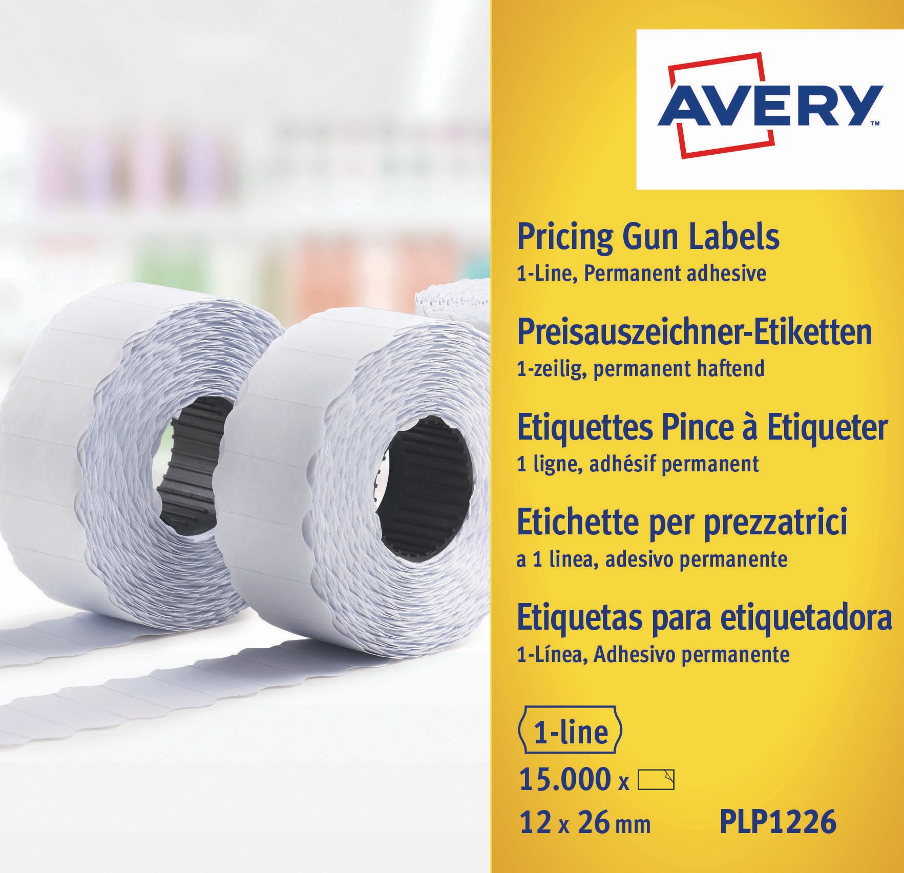 Etykiety cenowe Avery Zweckform 12x26mm