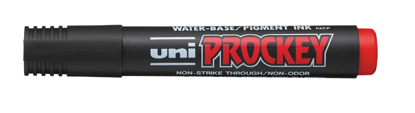 Marker Uni PM-122 czerw.