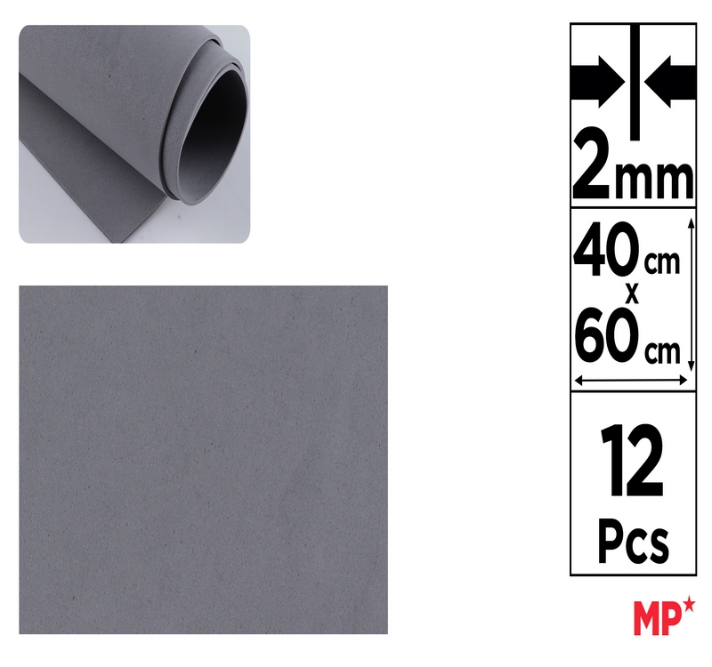 Pianka dekoracyjna EVA 40X60CM szara PN554 MP