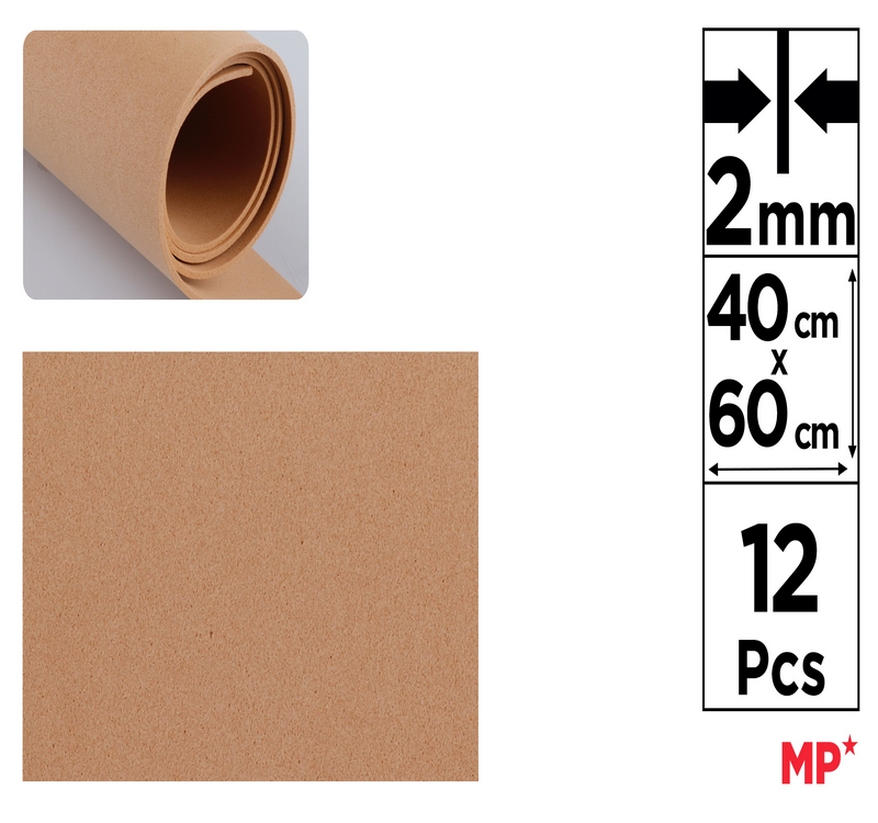 Pianka dekoracyjna EVA 40X60CM brązowa PN555 MP