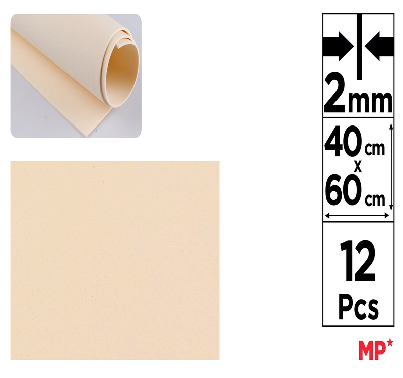 Pianka dekoracyjna EVA 40X60CM jasno-cielista PN557 MP