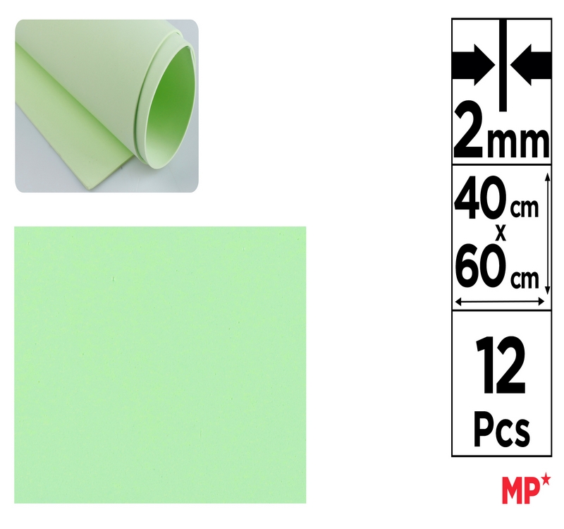 Pianka dekoracyjna EVA 40X60CM jasny cyjan PN563-2 MP