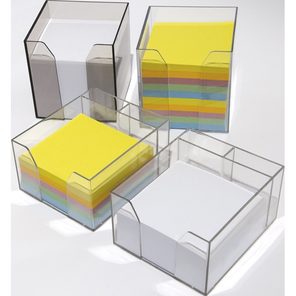 Kostka papierowa nieklejona pojemnik Idest 85x85/400k. mix