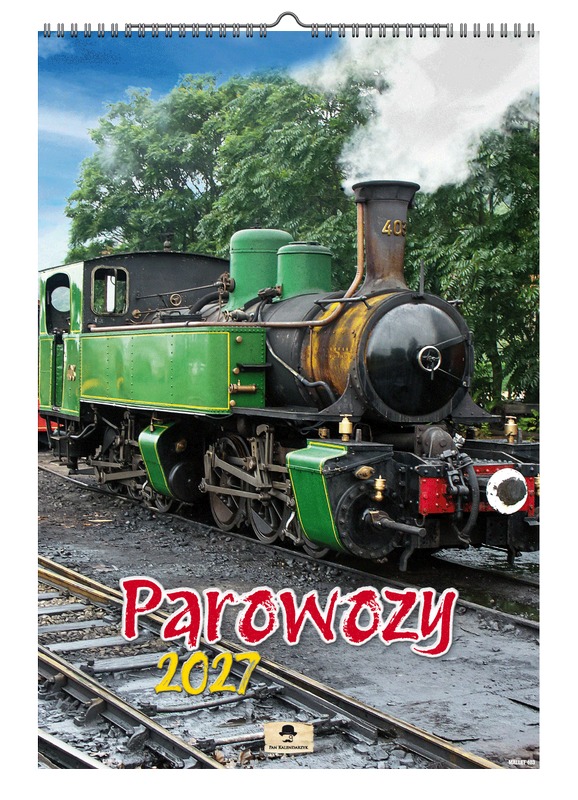 Kalendarz A3 VD.19 Parowozy Pan Kalendarzyk