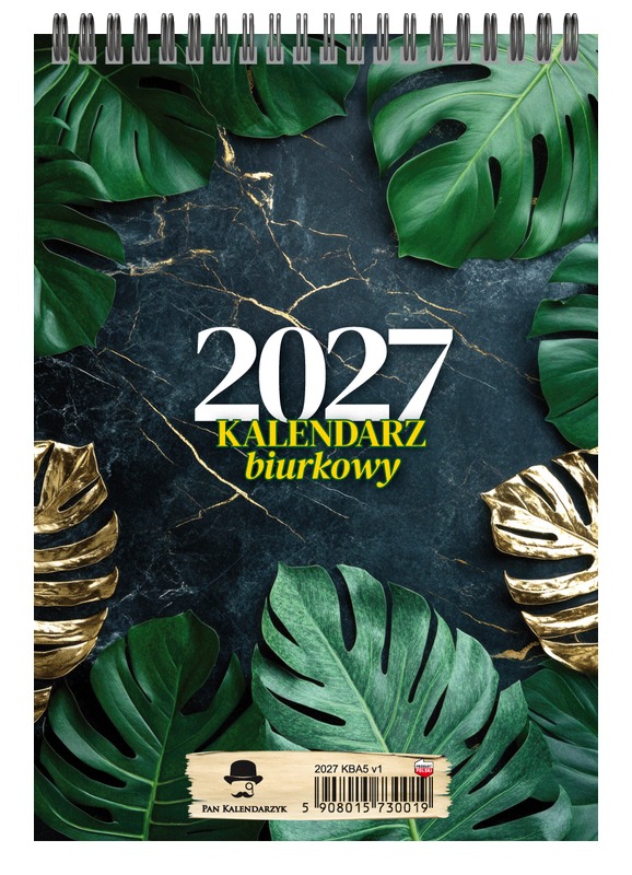 Kalendarz stojący biurkowy pionowy tygodniowy KBA5 Pan Kalendarzyk