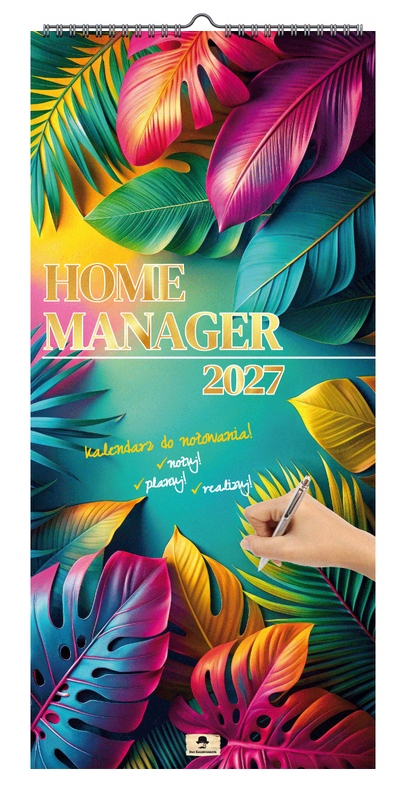 Kalendarz paskowy szeroki KPS v.1 Home manager Pan Kalendarzyk